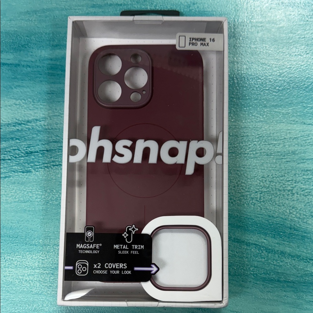 Snap Burgundy Case for iPhone 16 Pro Max
